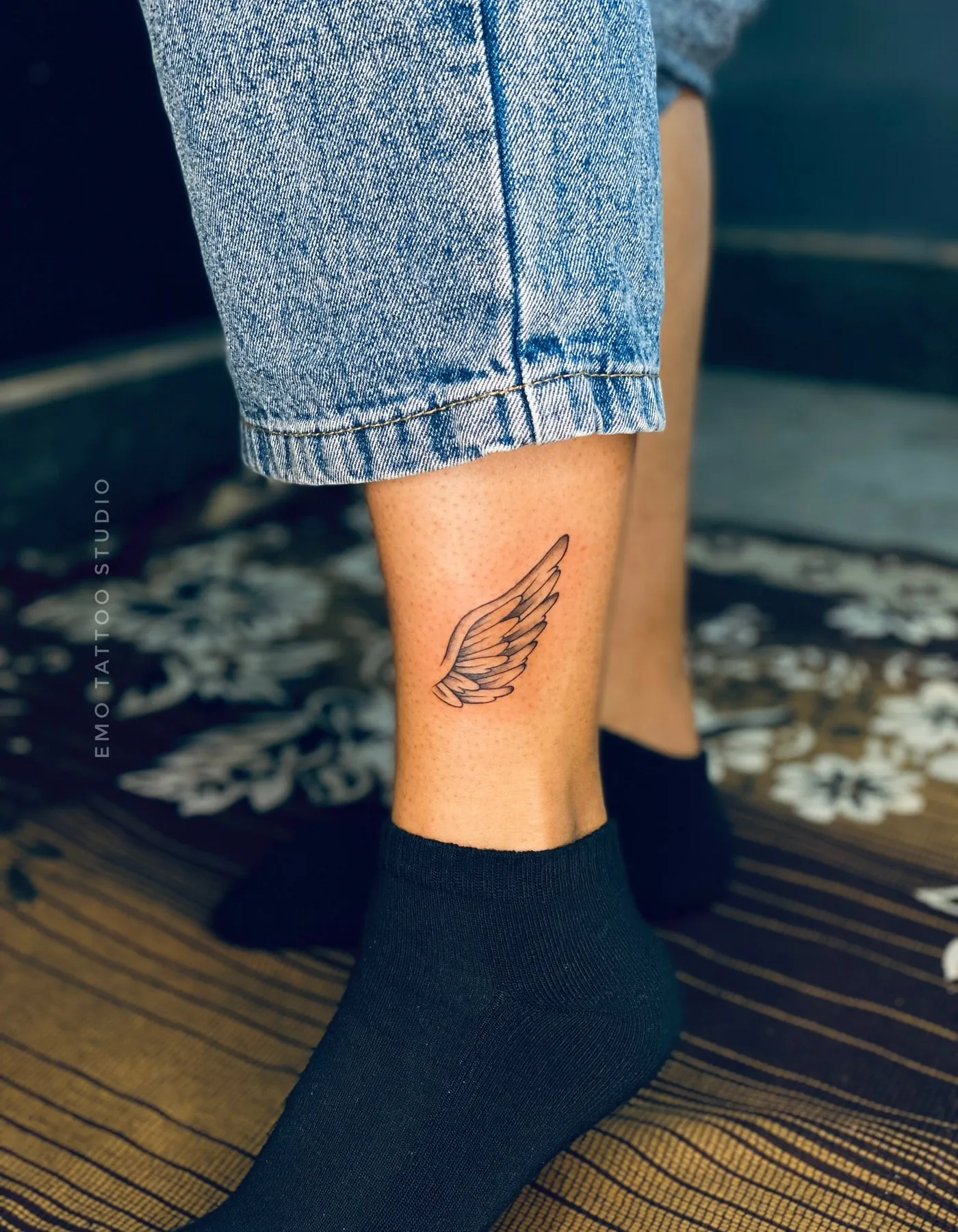Intricate blackwork tattoo artwork
